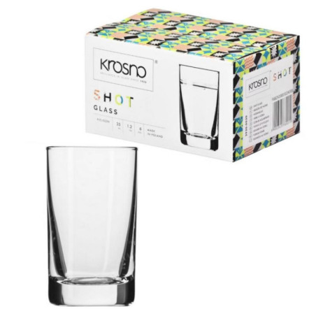 Kieliszki do wódki 30ml 6szt Krosno Shot